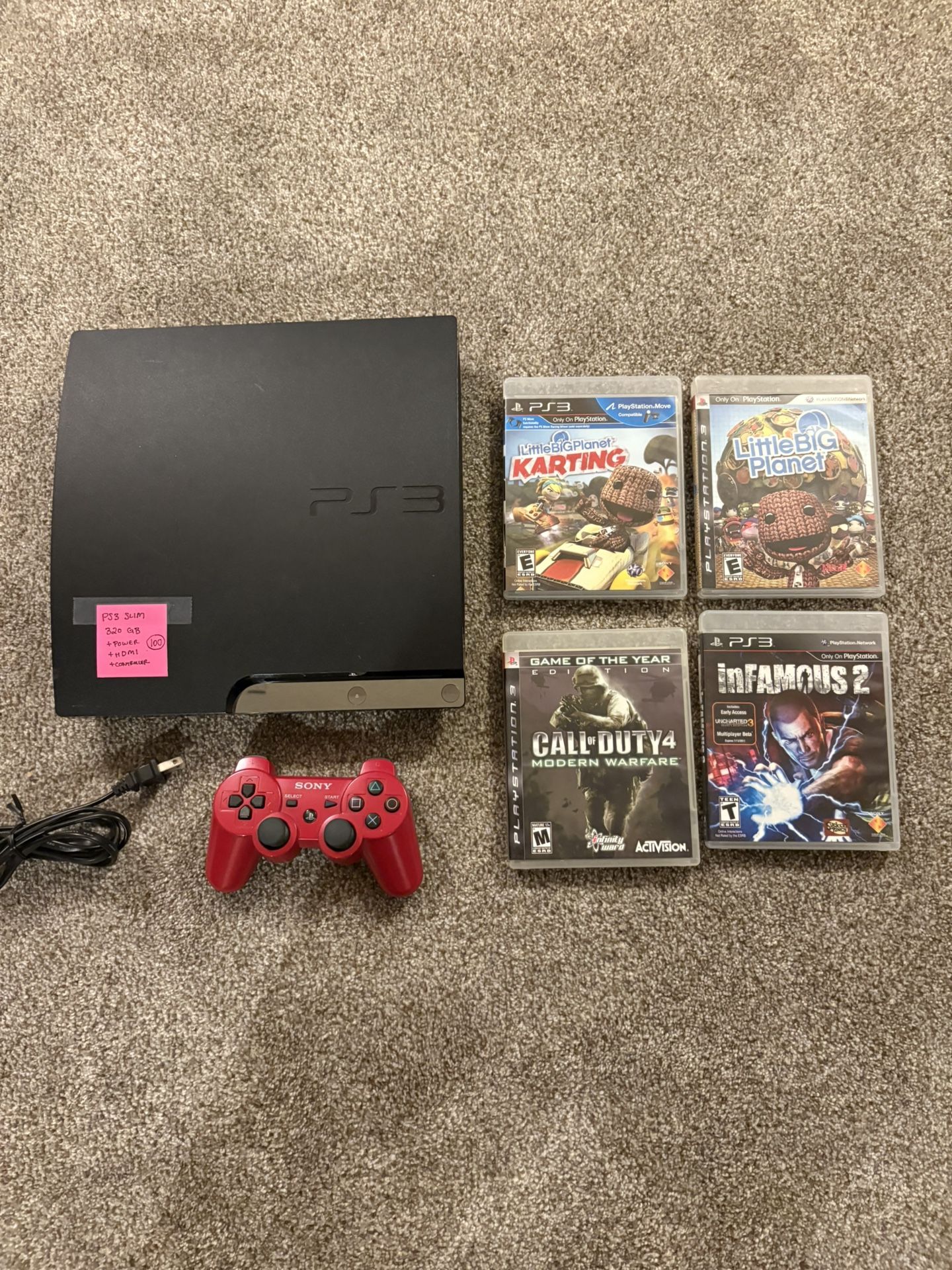 PlayStation 3 PS3 With Games 320 GB