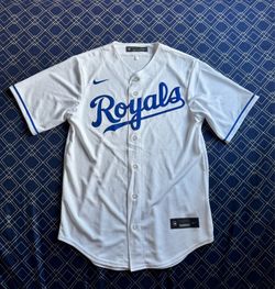 Nike Kansas City Royals MLB Adult Baseball Jersey White/Blue Size S
