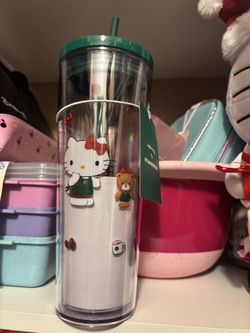 Starbucks 2025 Limited Edition Clear Hello Kitty 24 oz Tumbler w/ Straw New US