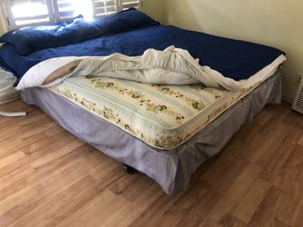 King bed mattress and box spring