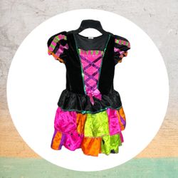 Halloween Dress Up Not Scary Witch Costume Girls Size Small 4-6
