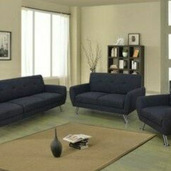 Brand New Charcoal Gray Linen Fabric Sofa Loveseat & Chair 