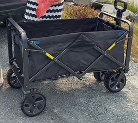 Mac Sports XL Folding Wagon blue with Brakes