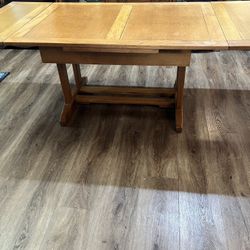 Vintage Oak Trestle Table