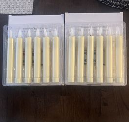 2 pack of battery operated flameless tapered Candles