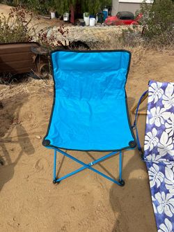 Blue Folding Camp Chair