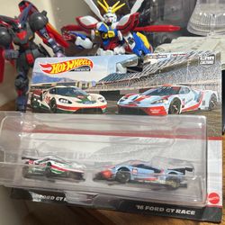Hot Wheels Car Culture Premium 2 Pack 16 Ford GT Race 16 Ford GT Race