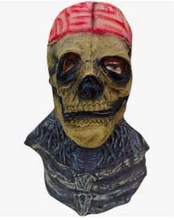 Skull Pirate Halloween Full Head Latex Mask