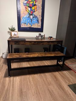 Dining table benches