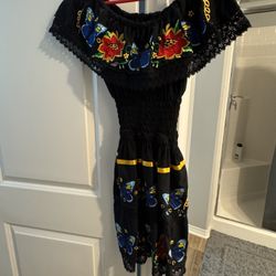 Mexican Woman Dress Worn Once 