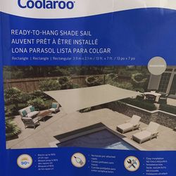 Colaroo Ready To Hang Shade Sail! Great For Gardens And Pools