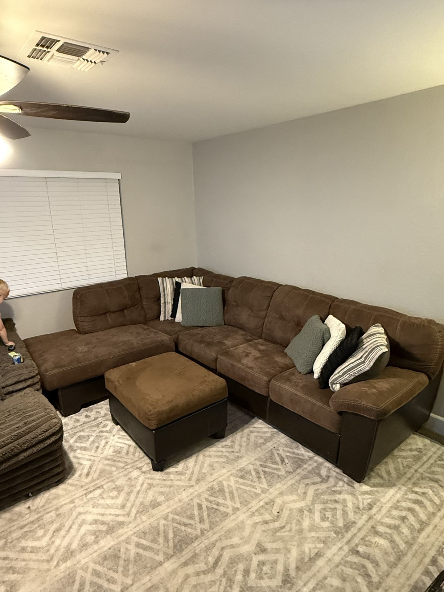 Brown Sectional Couch