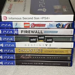 PS4 Game lot
