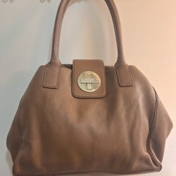 Kate Spade Anisha Bexley Leather Tote Shoulder Bag Luggage Brown