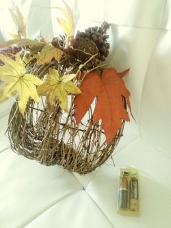 Thanksgiving lighted pumpkin