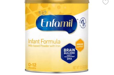 Enfamil Infant Formula Milk-Based Powder with Iron (6) cans for 110$