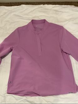🩺 FIGS Women's Long-Sleeve Scrub Top — Lilac/Lavender 🩺