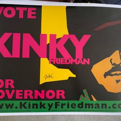 Unique, colorful Kinky F. political poster