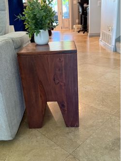 Wood End Table