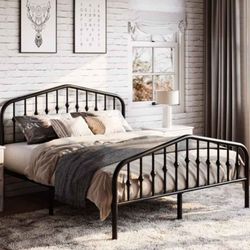 Full bed Metal Platform Bed Frame