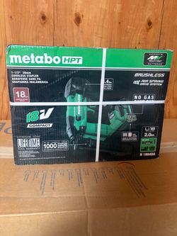 Metabo HPT N1804DA 18V Cordless 18 Gauge 1-1/2" Narrow Crown Stapler Kit