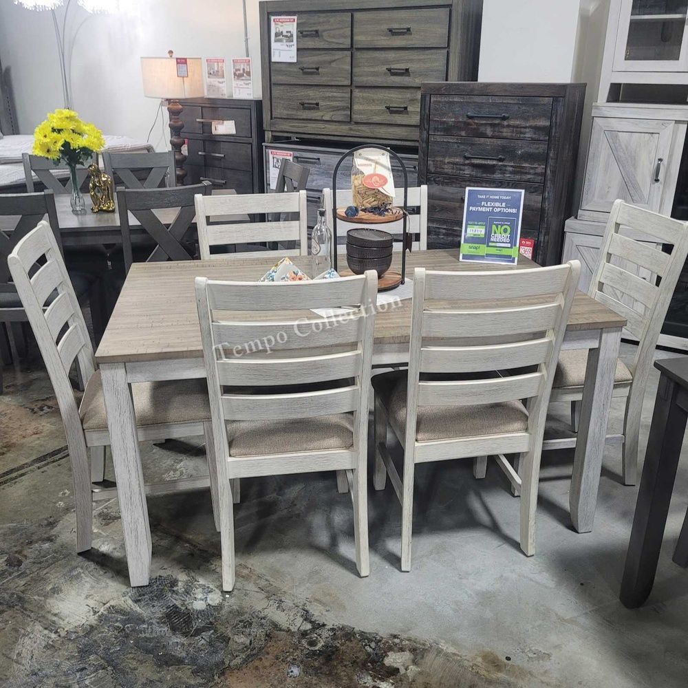 Dining table and chairs