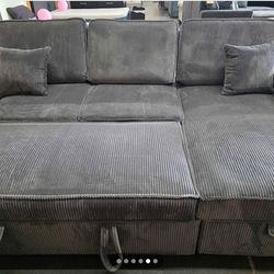 New 89x59 sleeper sectional couch / free delivery