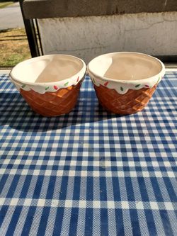 Bay Island waffle design ice cream dishes