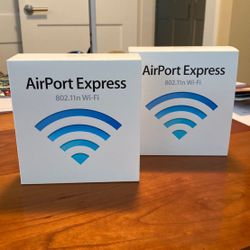 2 Apple AirPort Express WiFi extenders