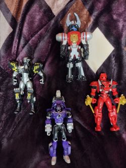 4 For 1 Transformable Power Rangers Figures
