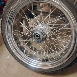 Custom Harley Davidson rear wheel