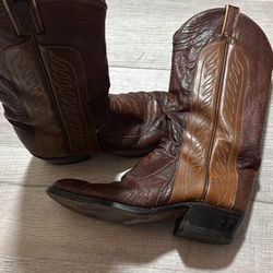 Real Leather Cowboy Boots Size 10 D