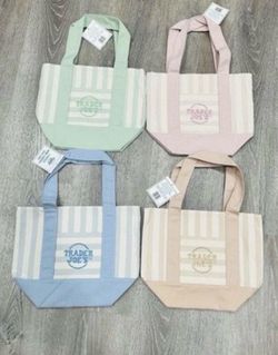 Trader Joe’s Summer striped mini Totes
