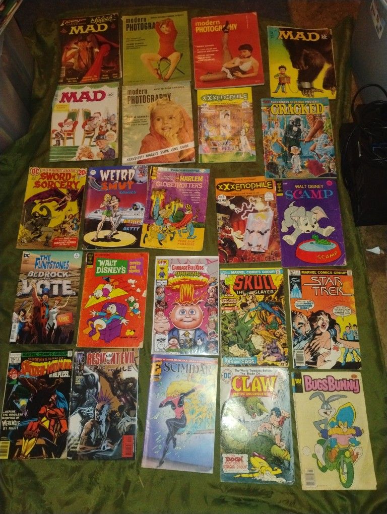 Trade Magazines books science comics history