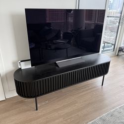 63” length mid century tv stand