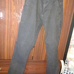 Mens Cargo Pants Heavy Duty Workwear Loose Straight Leg Pants Casual Trousers