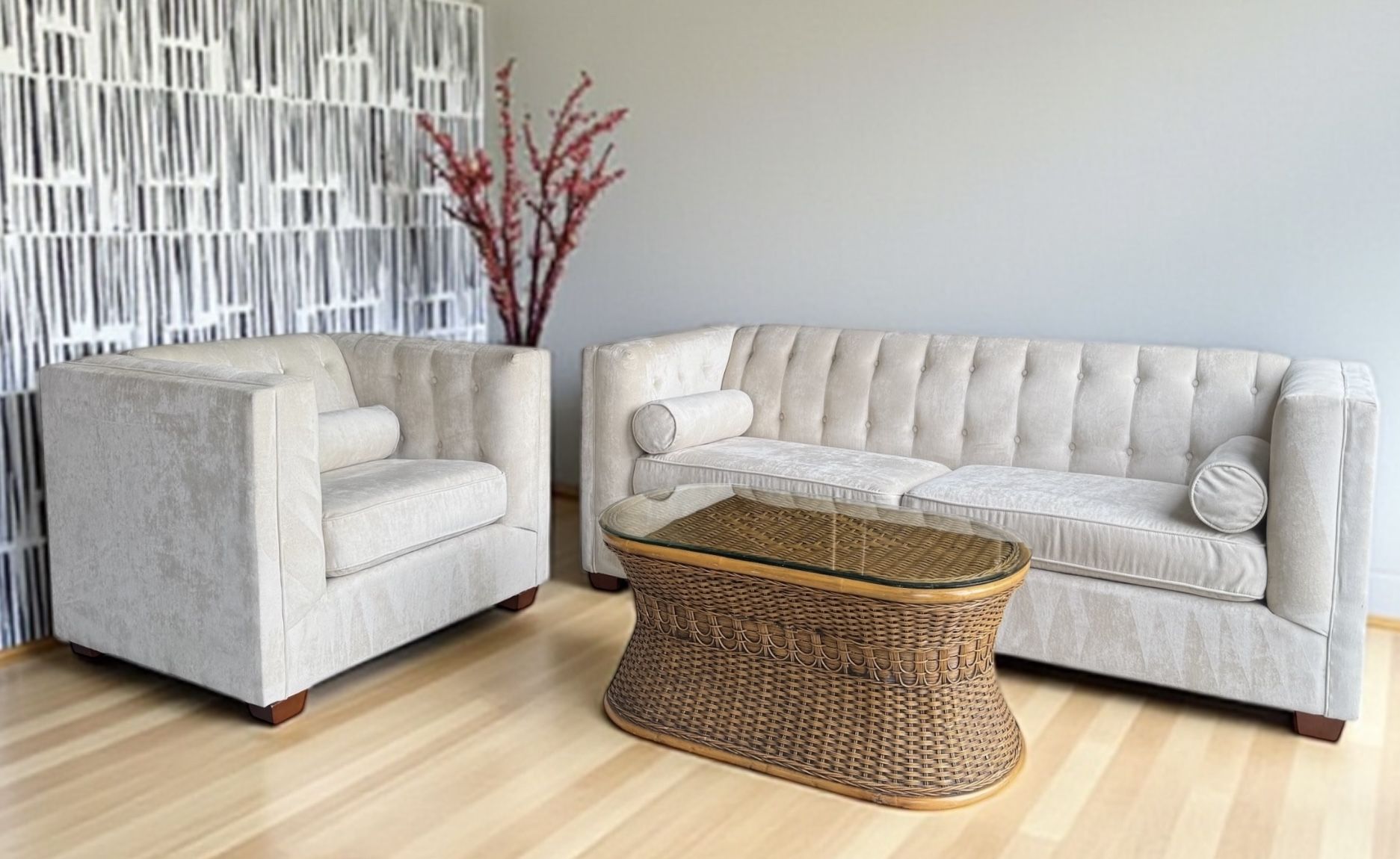 Modern Luxe Sofa & Chair Set