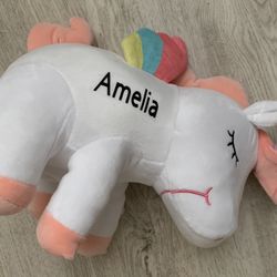 Personalized White LED Light Up Unicorn Stuffed Plush Animal Toys Christmas Birthday Valentine s Day Gifts