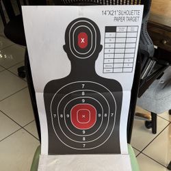 50 Pack! Target Shooting - Person Silhouette Paper Sheets 21” H X 14” L New!