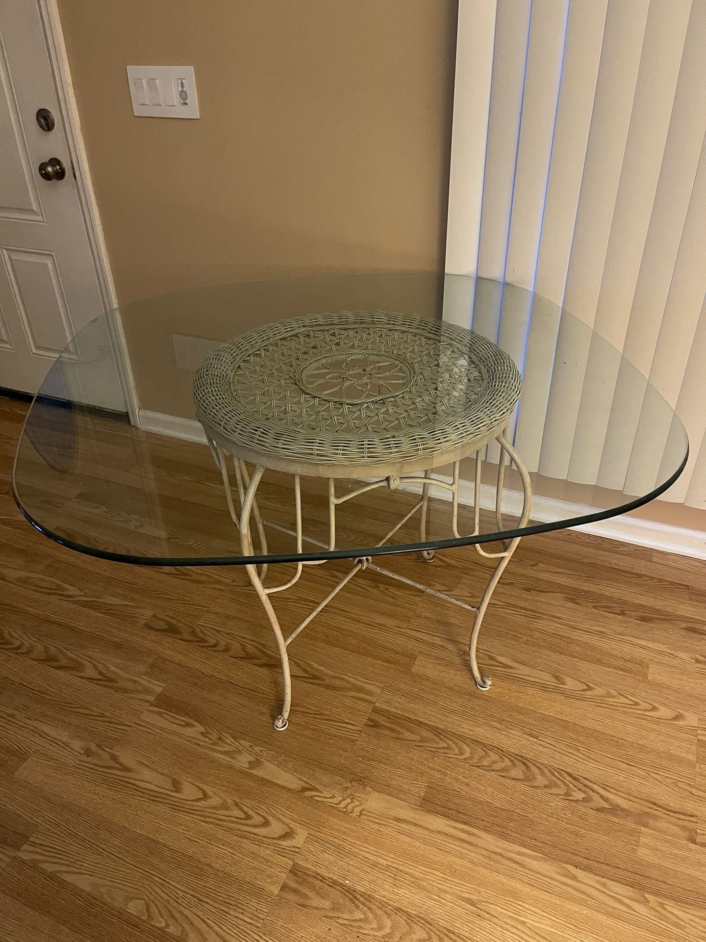 Dinette Glass top Table