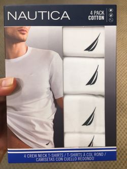 NWT Nautica men’s crew neck T-shirt 4pack size L