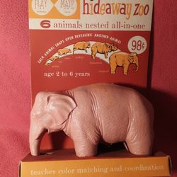 1950s Hideaway Zoo Animal Nesting Dolls