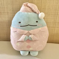 BRAND NEW W/ TAG • Large Sumikkogurashi Tokage Blue Dinosaur In PJs Plush