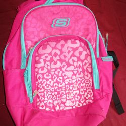 Skechers 16 Inches Pink Camo Book Bag Travel Pack Backpack Back Pack 