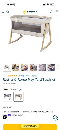 Rest and romp play yard