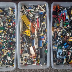 Bulk Lego 3 Bins Full
