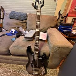 Fender Troy Sanders Precision Bass Guitar Silverburst