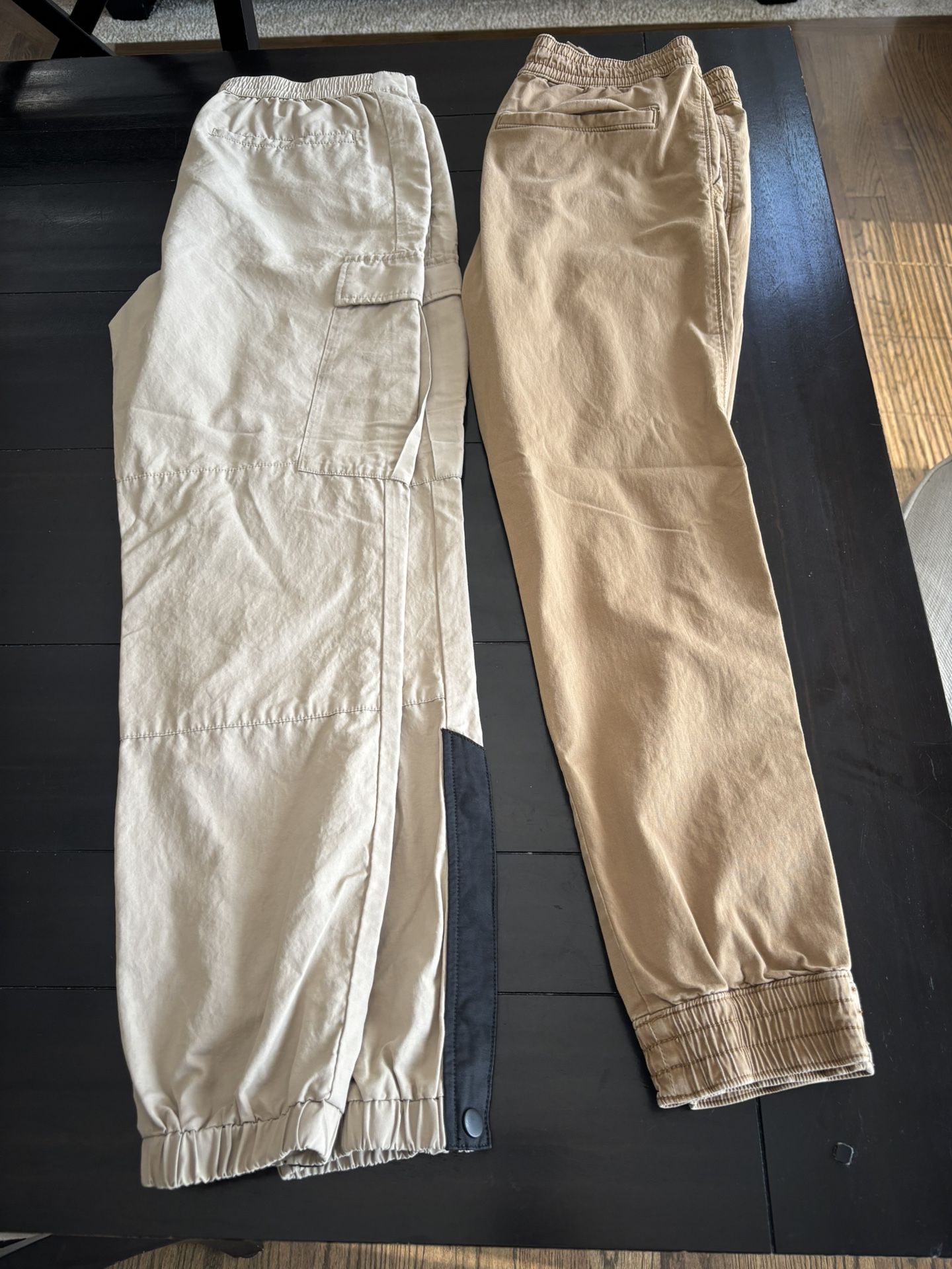 Men’s Cargo Joggers. Top Shop And Hollister