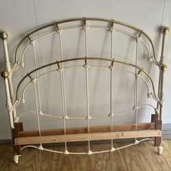 Vintage Iron Queen Bed Frame