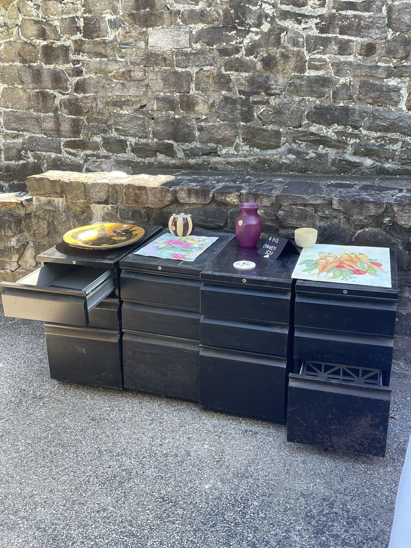 File cabinets (4)
